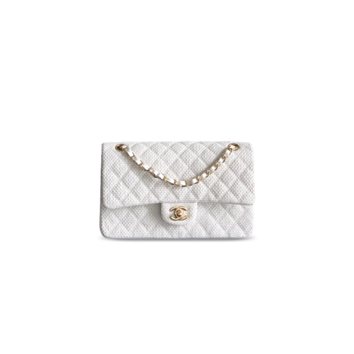 Ch**el master 26c quilted medium classic flap woven bag (25.5*15.5*6.5cm)